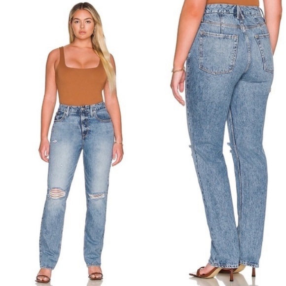 Good American Good '90s Icon In Blue065 Size 4 - Picture 3 of 10